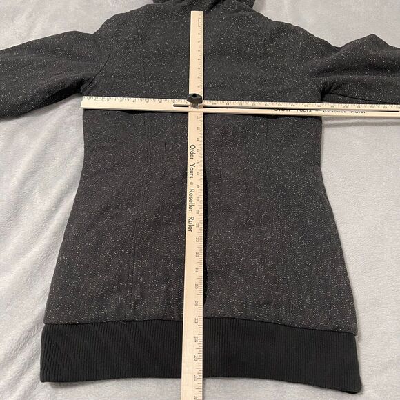 Missy Elliott Jacket Womens Size 38 Black Respect Me Coat Hook Eye Sparkles Y2K - Picture 11 of 13